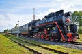 Steam train to Ostashkov town Royalty Free Stock Photo